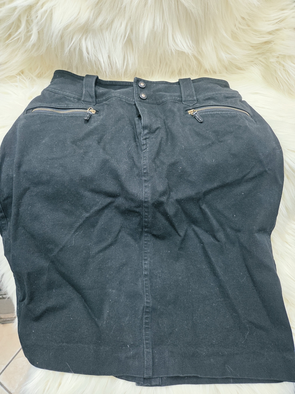 Ralph Lauren Black Denim Skirt